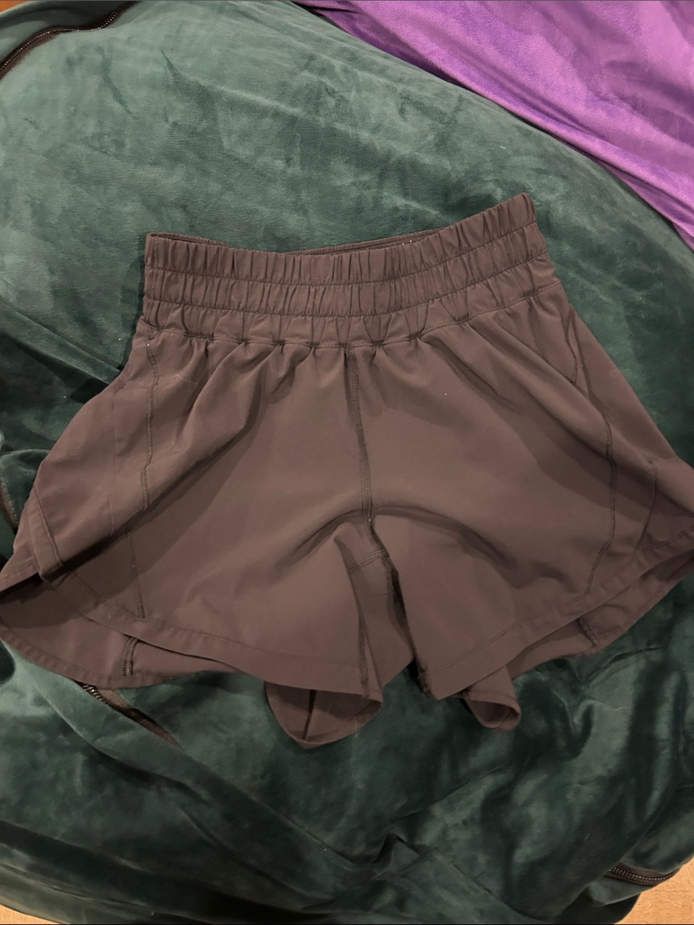 lululemon athletica Women's black high waisted Athletic Shorts
